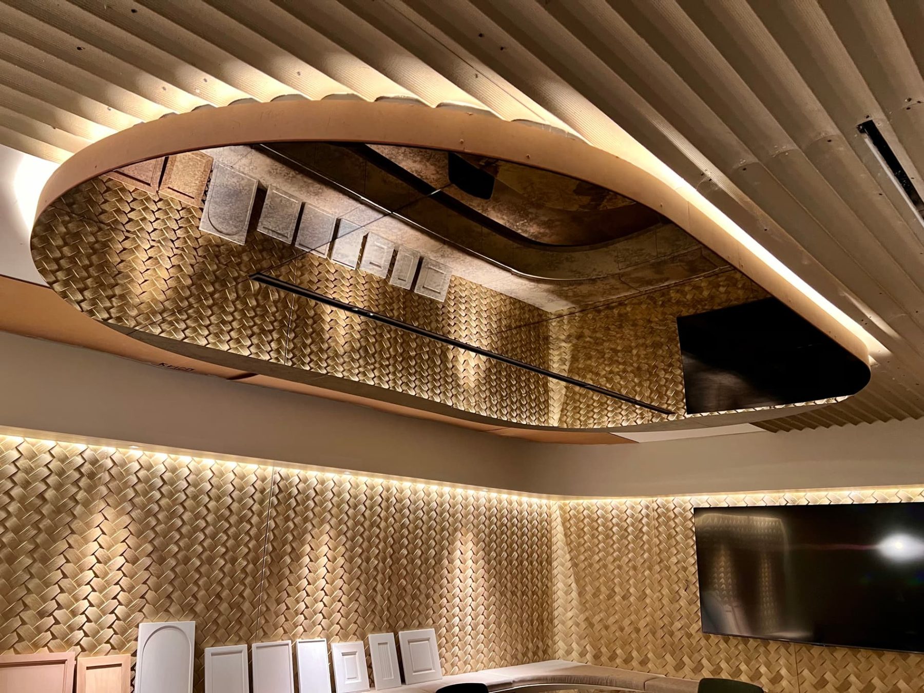 Porcelanosa Cape Town showroom boardroom bulkhead